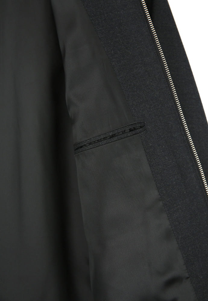 Art if acts - Contrast Wool Blouson (Charcoal) product image 14 | TRAB K-Fashion Australia