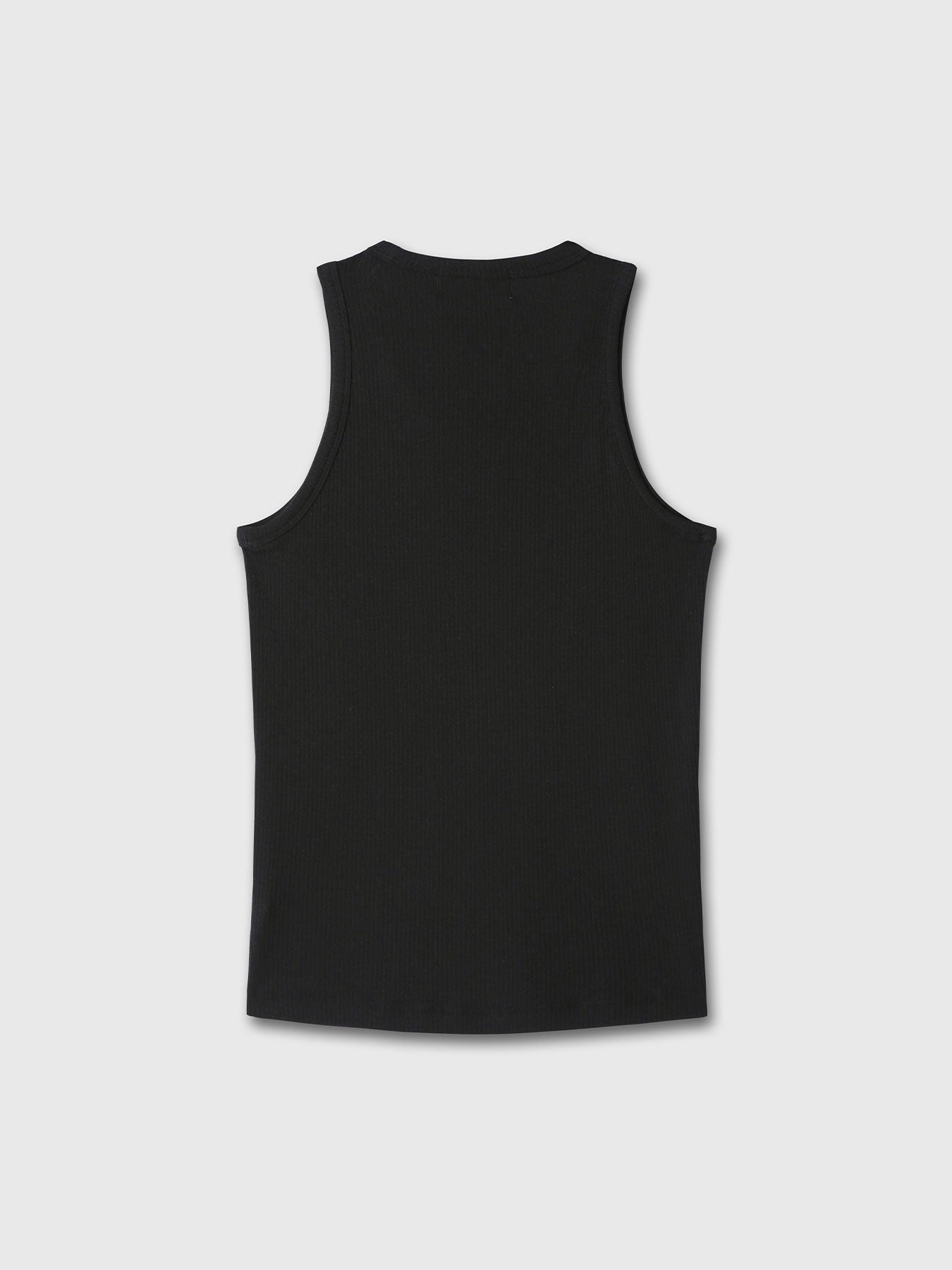 Tonywack - Silk Lyocell Rib Tank Top Japanese Fabric (Black) product image 11 | TRAB K-Fashion Australia