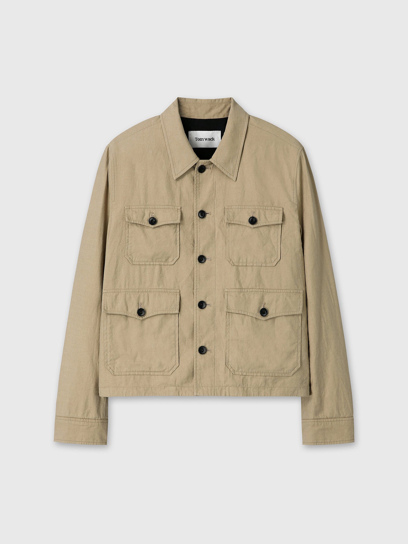 Tonywack - Cotton Linen Cropped Safari Jacket (Sand) product image 11 | TRAB K-Fashion Australia