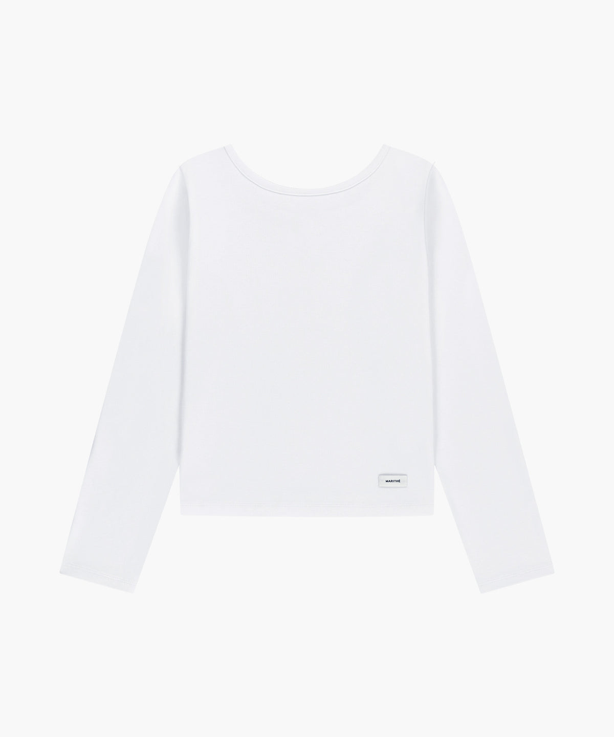 Marithe & Francois Girbaud - Basic Scoop Back Long Sleeve (White) product image 6 | TRAB K-Fashion Australia