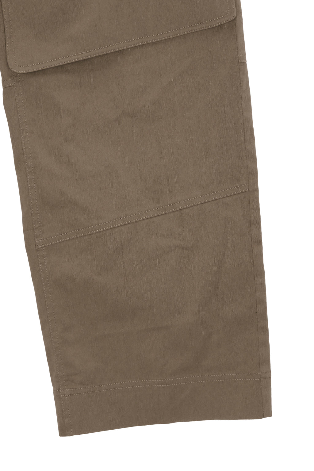Matin Kim - Knee Big Pocket Cotton Pants (Khaki Brown) product image 4 | TRAB K-Fashion Australia