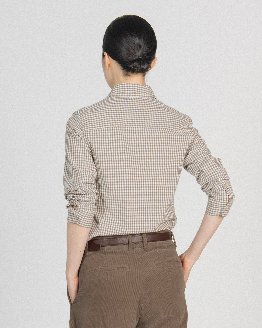 Brownyard - Slim Check Shirt (Brown Check) product image 4 | TRAB K-Fashion Australia