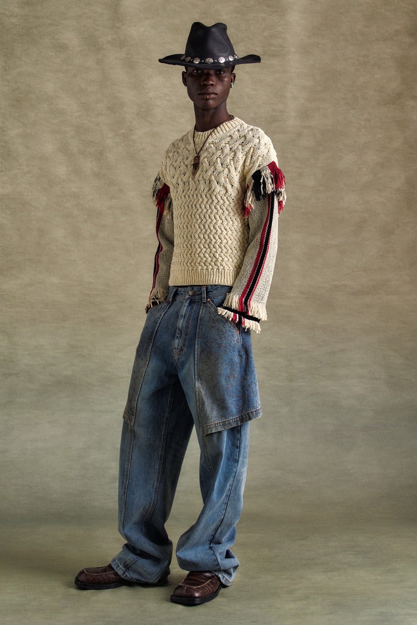 Andersson Bell - Embroidery Wrap Jeans (Washed Blue) product image 8 | TRAB K-Fashion Australia