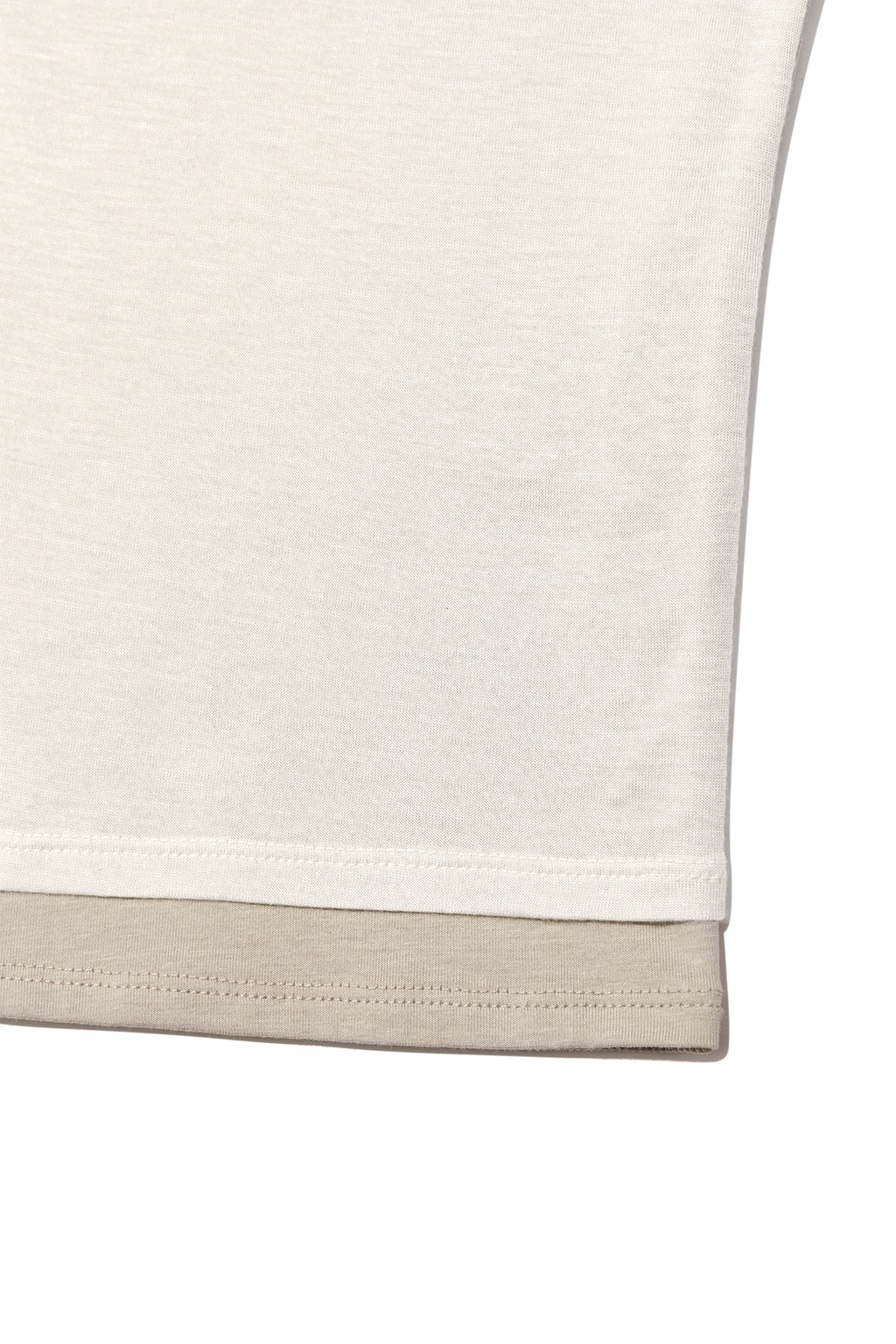 Matin Kim - Pintuck Layered Slim Crop Top (Light Khaki) product image 4 | TRAB K-Fashion Australia