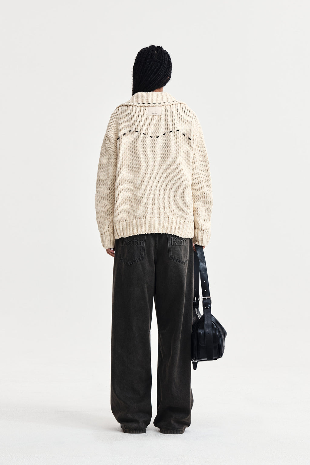 Matin Kim - Handmade Collar Knit Cardigan (Butter) product image 7 | TRAB K-Fashion Australia
