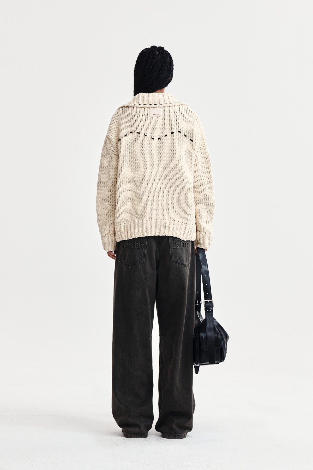 Matin Kim - Handmade Collar Knit Cardigan (Butter) product image 7 | TRAB K-Fashion Australia
