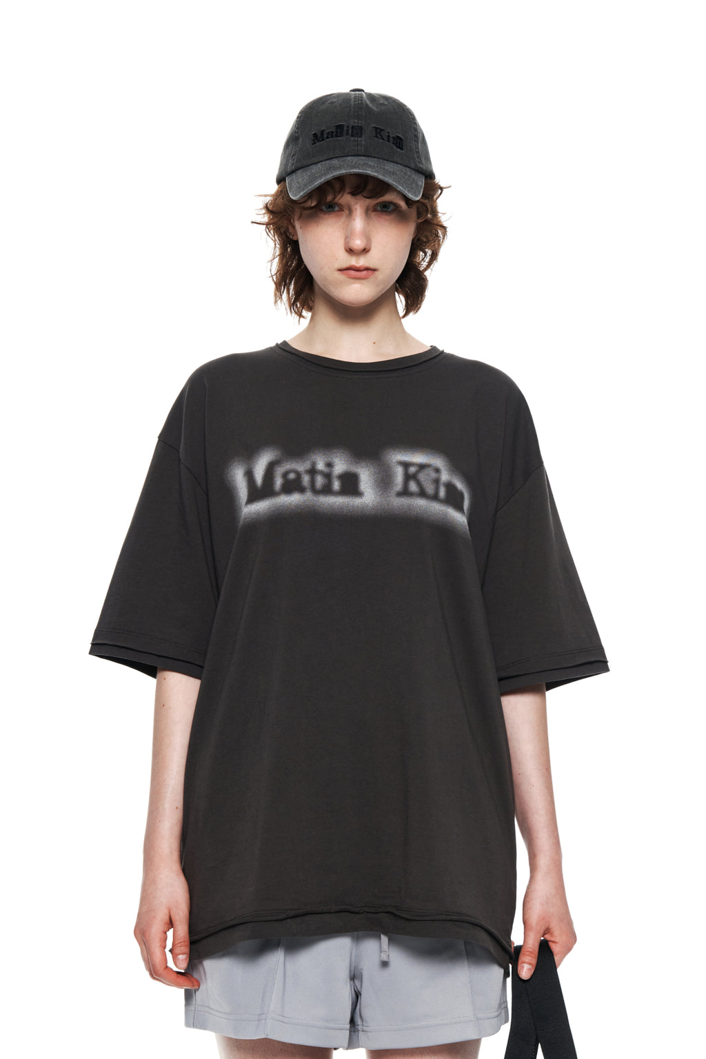 Matin Kim - Matin Shade Logo Top (Charcoal) product image 5 | TRAB K-Fashion Australia