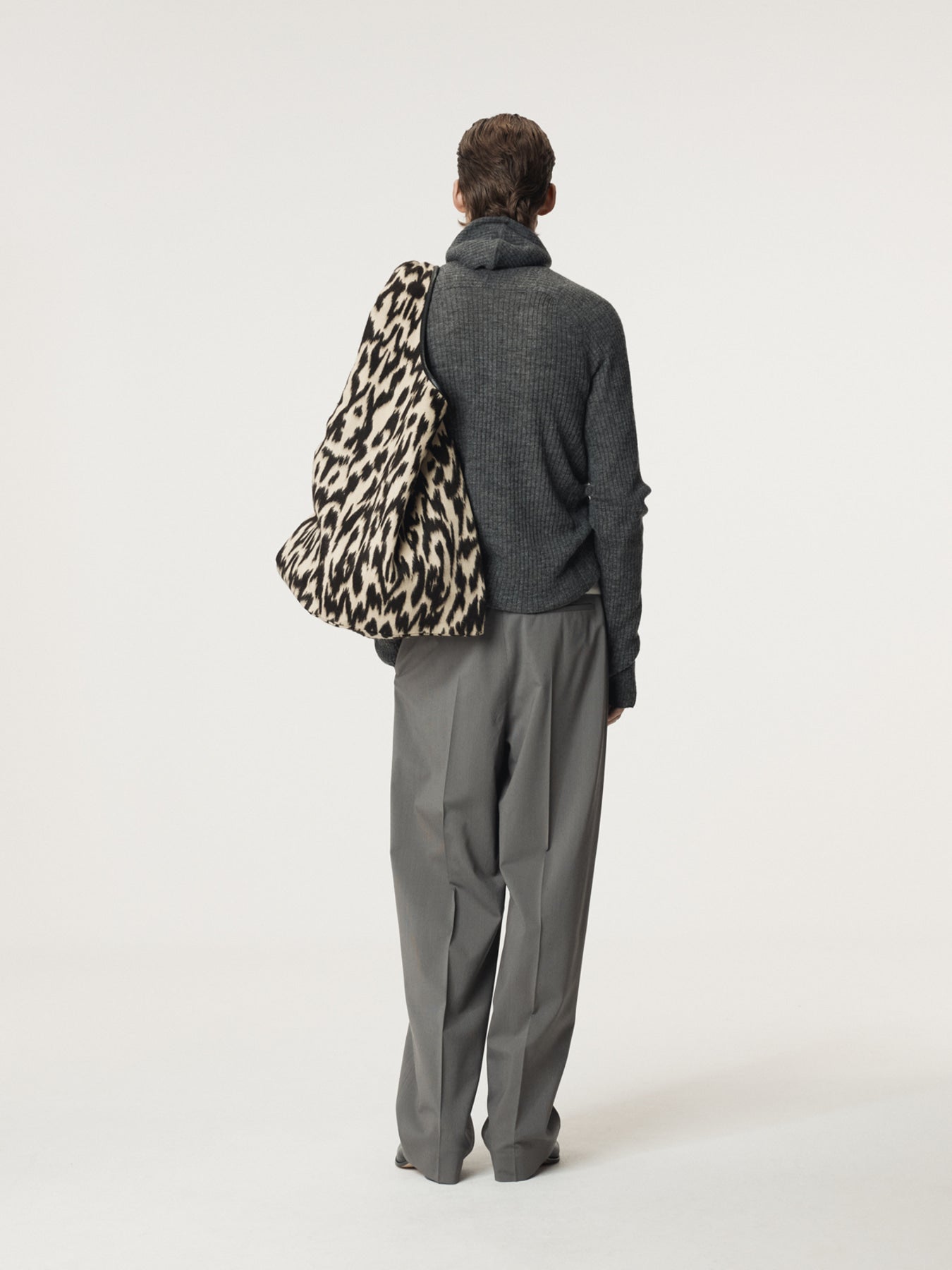 Recto - Tuck Detail Suit Pants (Midnight Grey) product image 4 | TRAB K-Fashion Australia