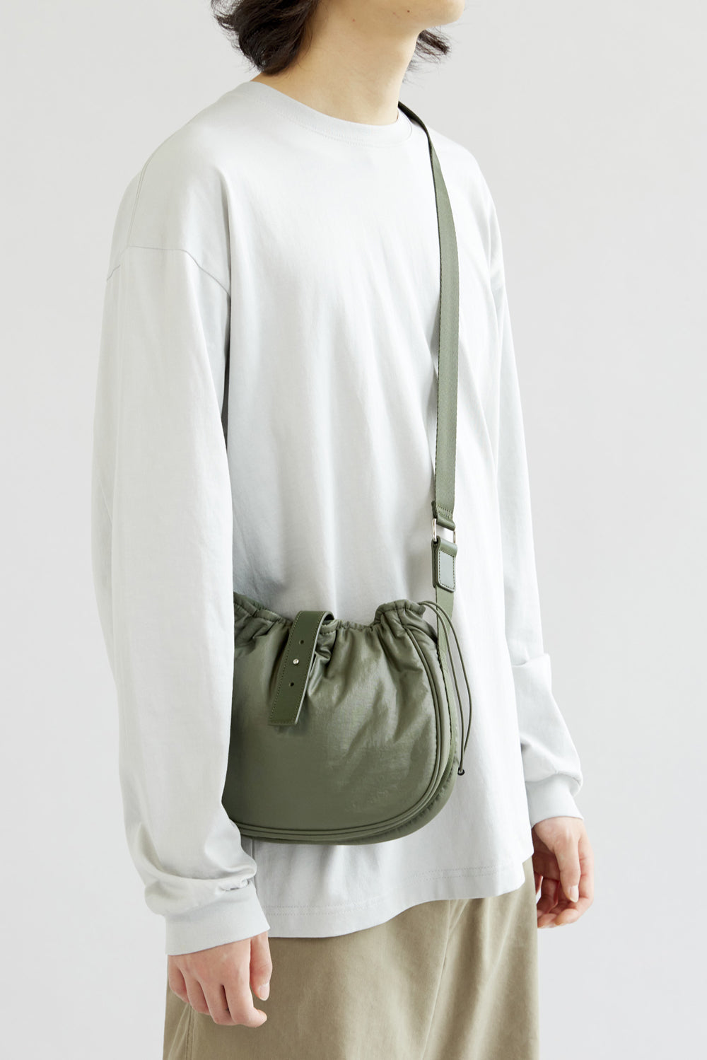 Hatchingroom - Wavy Bag Mini Padded Nylon Mil (Green) product image 10 | TRAB K-Fashion Australia