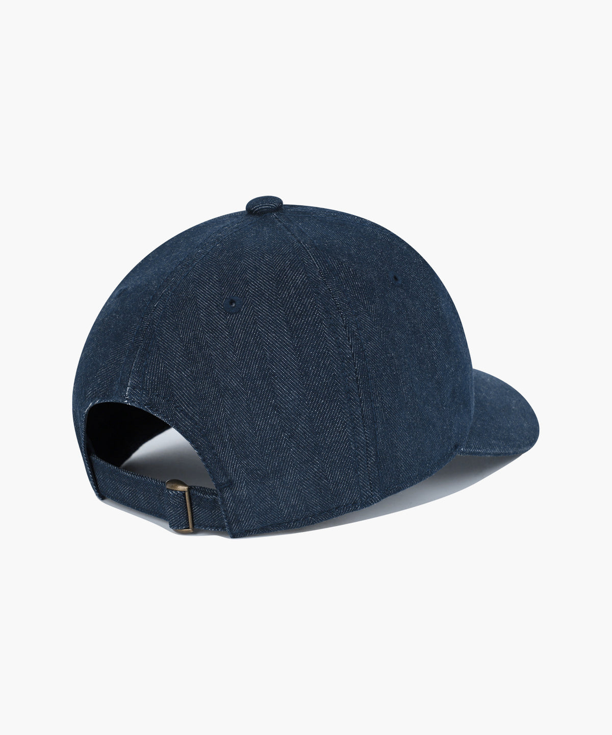 Marithe & Francois Girbaud - Embo Classic Logo 5-panel Herringbone Denim Cap (Indigo) product image 2 | TRAB K-Fashion Australia