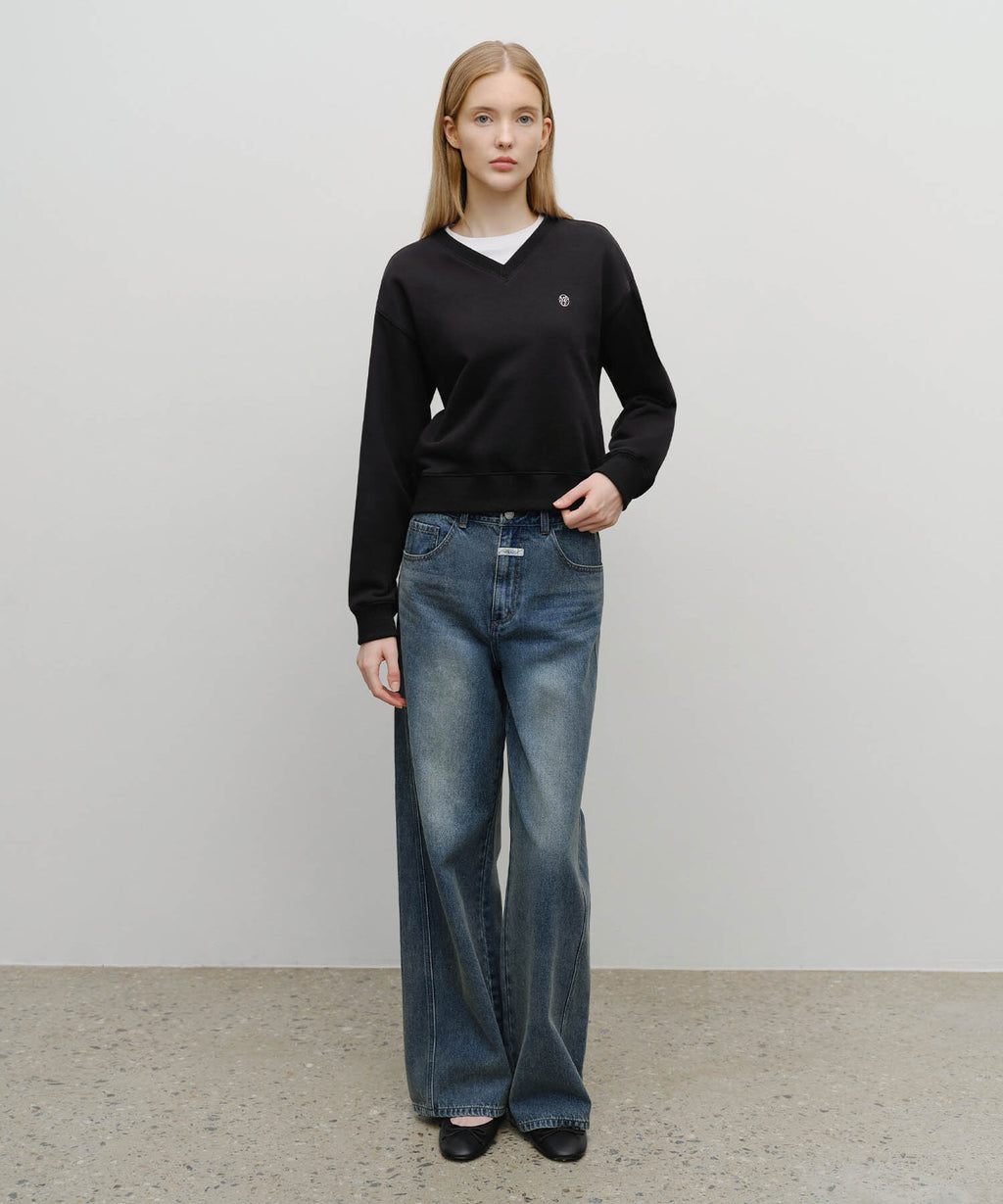 Marithe & Francois Girbaud - Vintage Washed Denim Pants (Blue) product image 3 | TRAB K-Fashion Australia