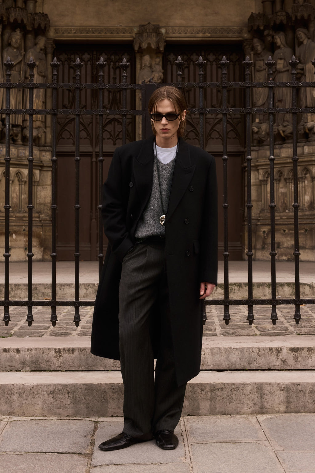 STU - Inverted Double Coat In (Black) product image 5 | TRAB K-Fashion Australia