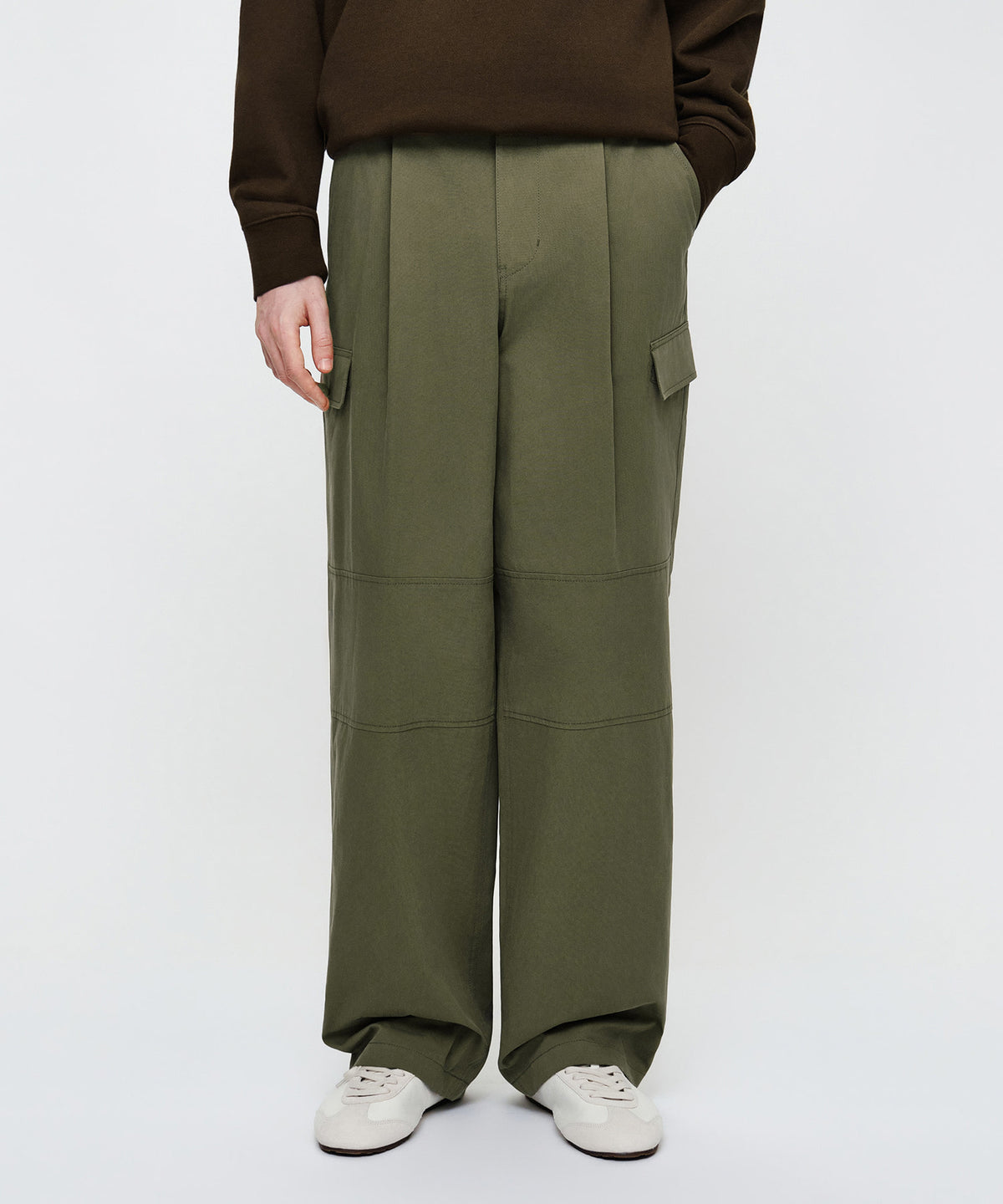Marithe & Francois Girbaud - Cotton Cargo Pants (Khaki) product image 1 | TRAB K-Fashion Australia