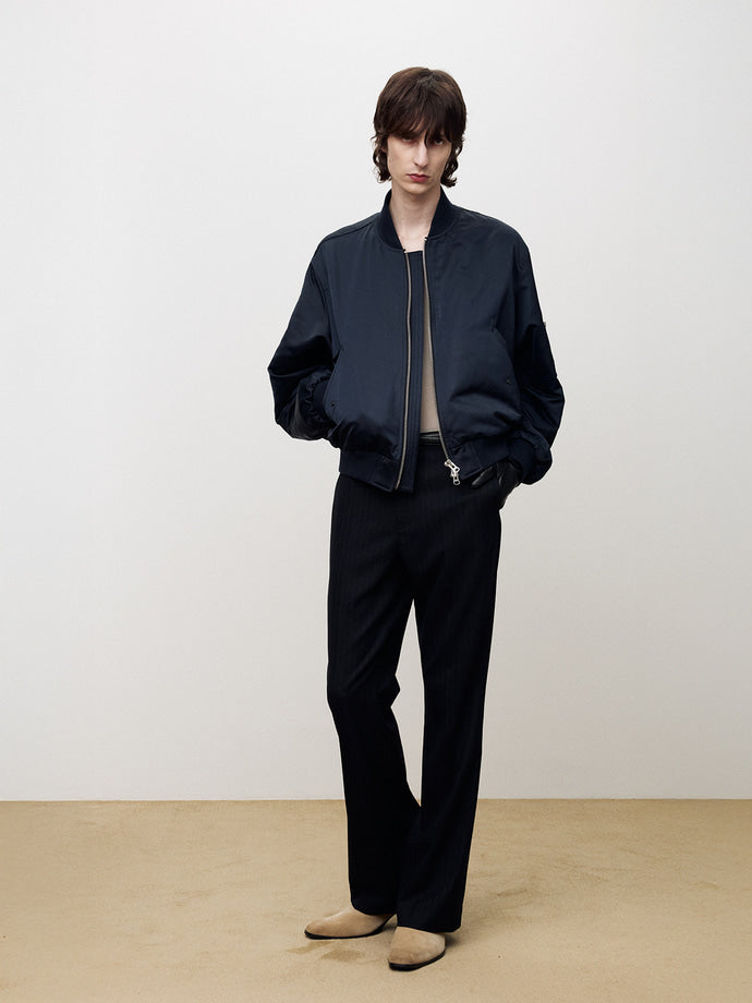 Tonywack - Recycled-Polyester Bomber Jacket (Navy) product image 4 | TRAB K-Fashion Australia