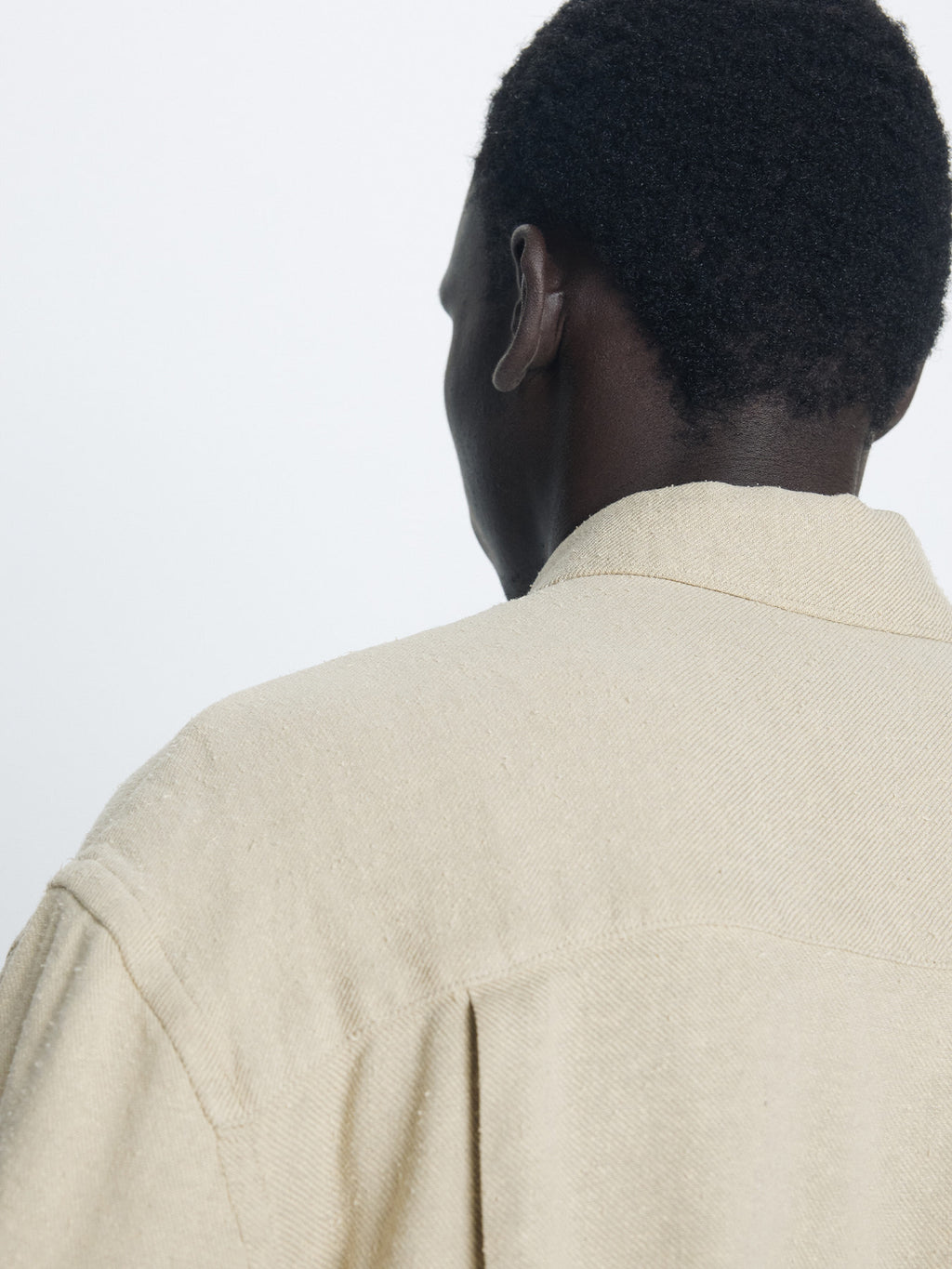 Tonywack - Brushed Silk Linen Utility Shirt (Sand) product image 8 | TRAB K-Fashion Australia