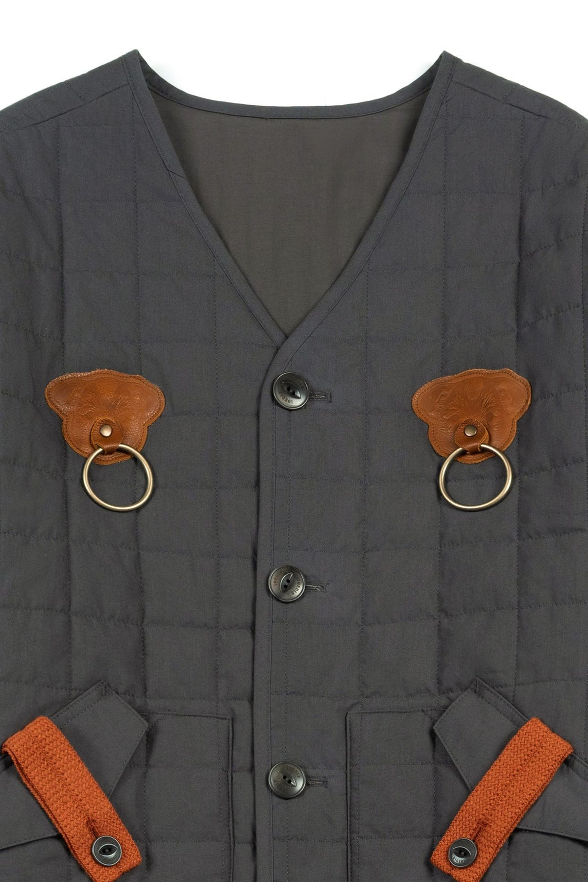 Ioedle - Welcome Door Quilted Jacket (Charcoal) product image 6 | TRAB K-Fashion Australia
