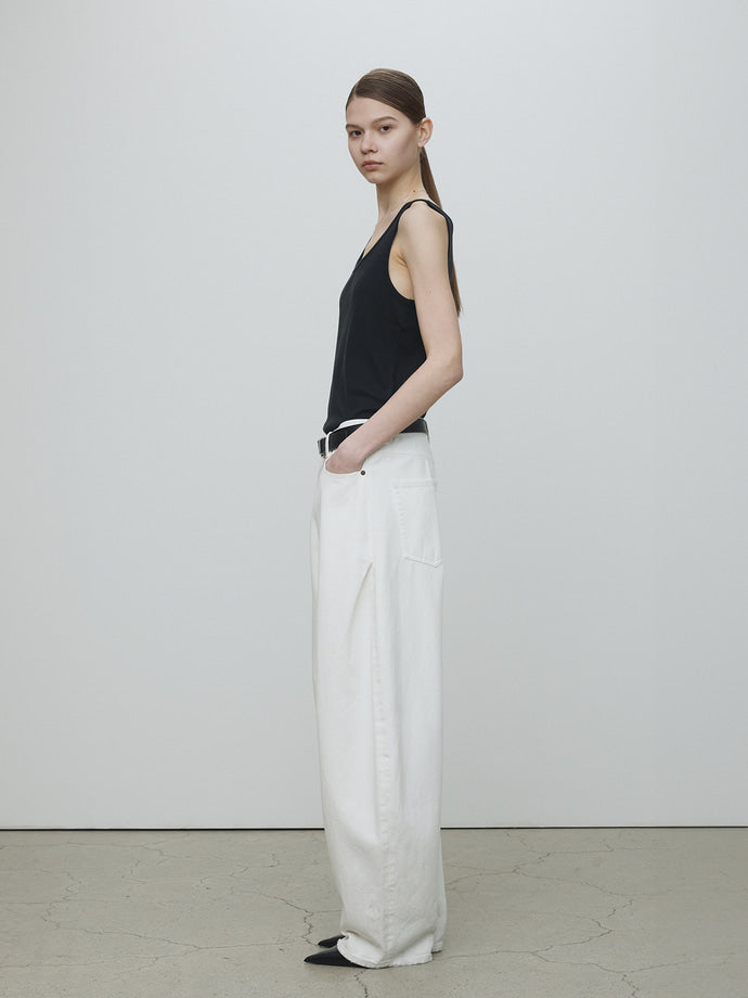 Tonywack - Garment-Dyed Cotton Sleeveless (Faded Black) product image 2 | TRAB K-Fashion Australia