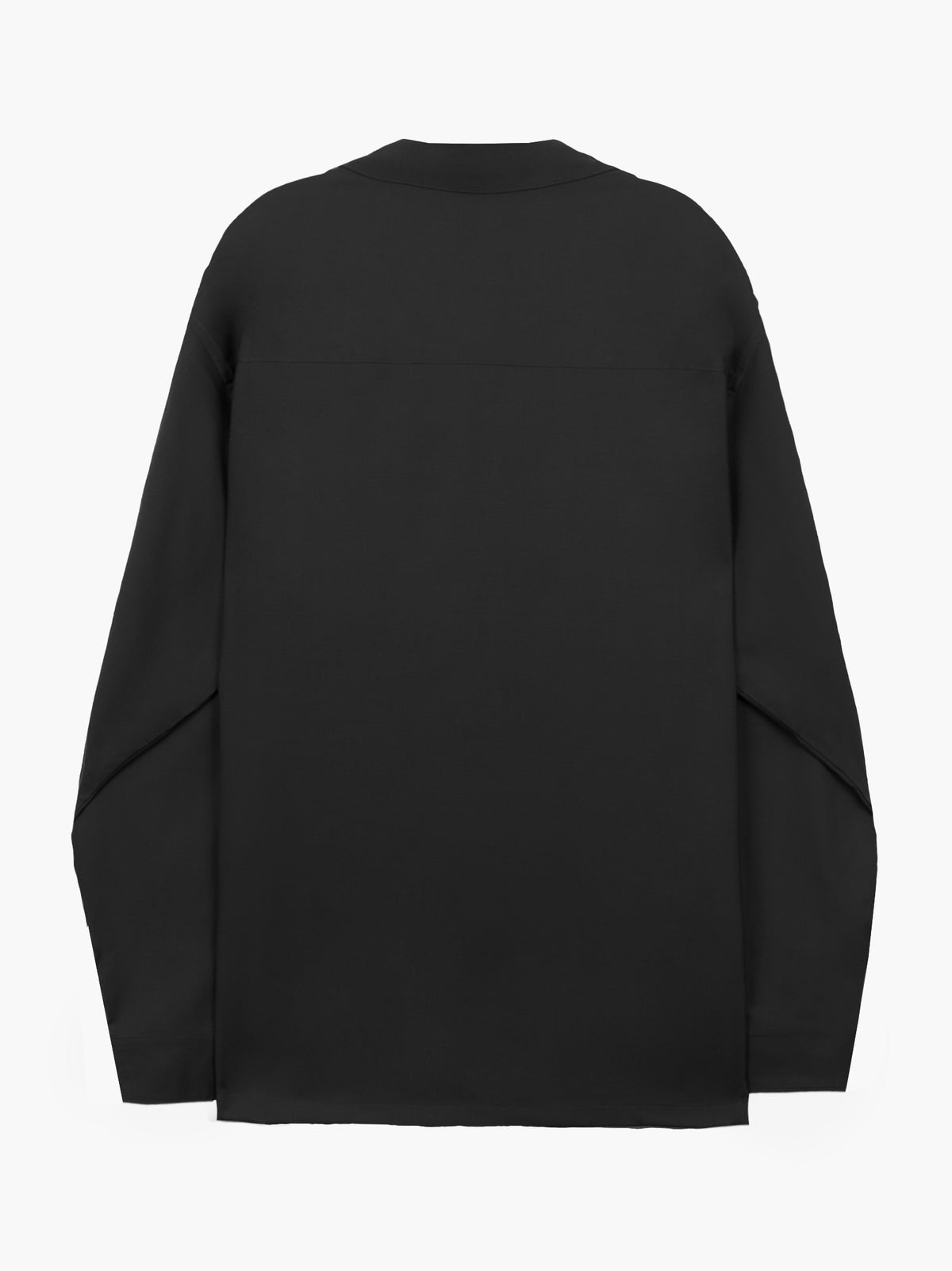 Jiyong Kim - Super Fine Wool Front Pocket Shirt (Black) product image 8 | TRAB K-Fashion Australia