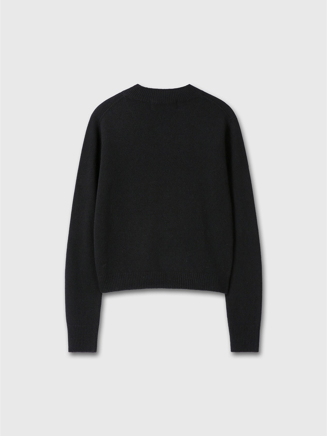 Tonywack - Cropped V-Neck Wool Sweater (Black) product image 9 | TRAB K-Fashion Australia