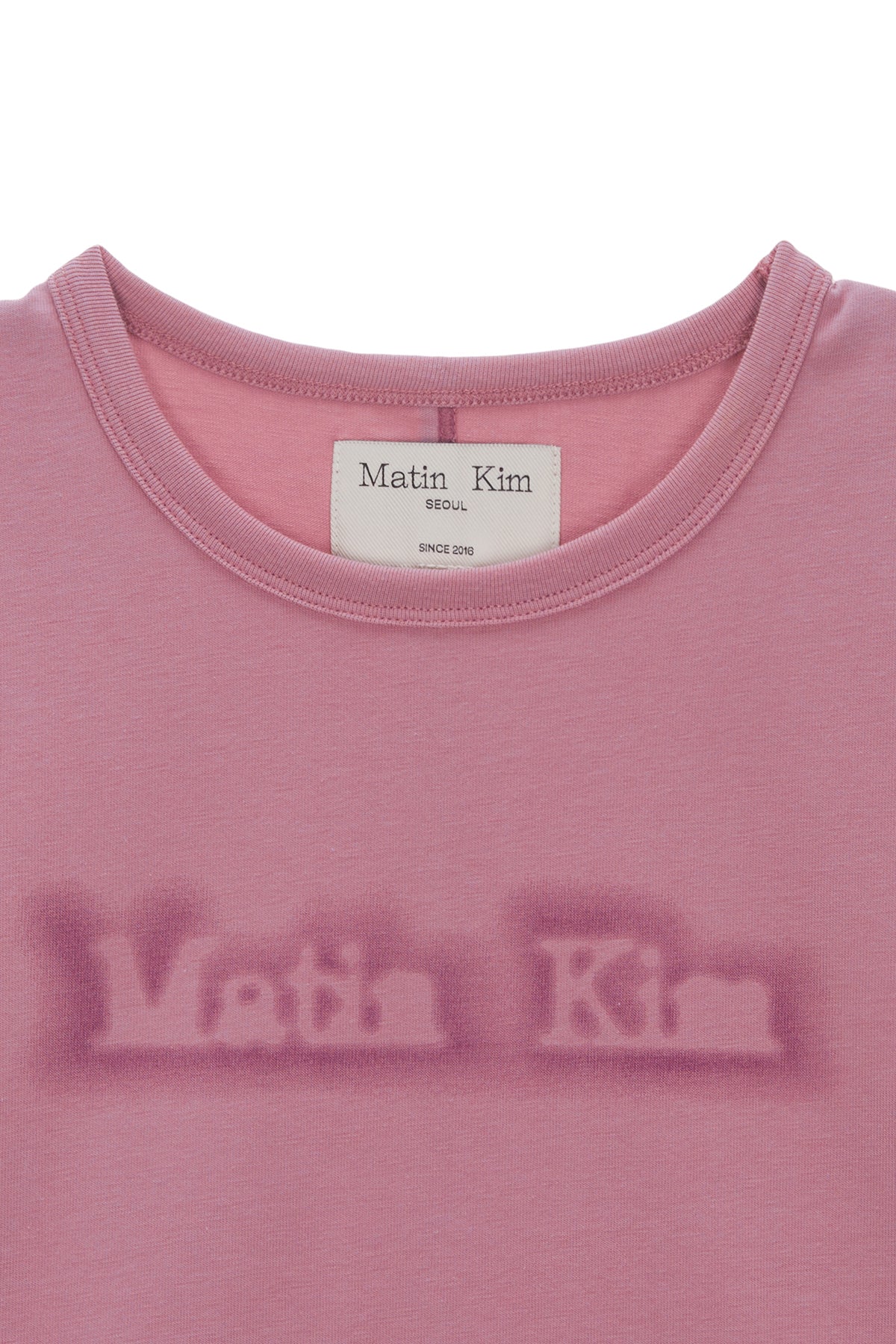 Matin Kim - Matin Shade Logo Crop Top (Pink) product image 3 | TRAB K-Fashion Australia
