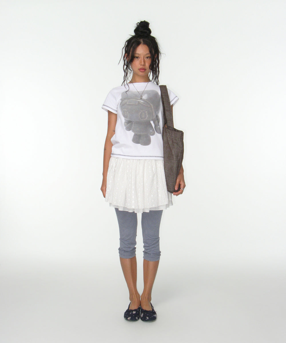 Coyseio - Flower Punching Skirt (White) product image 9 | TRAB K-Fashion Australia