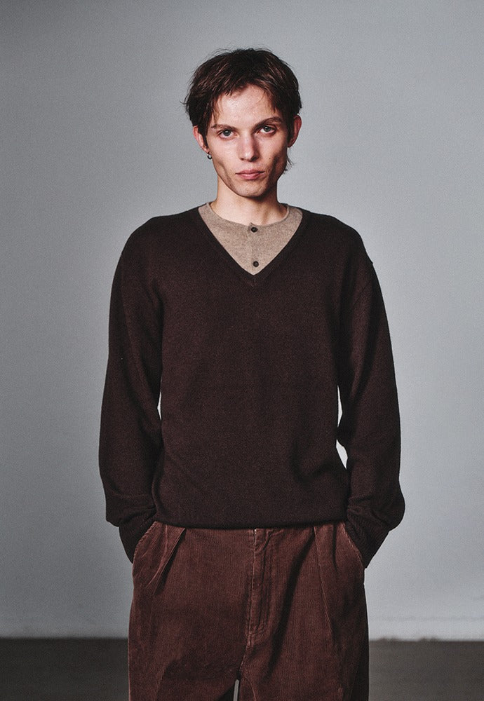 Art if acts - Union Henley (Espresso/Pie) product image 1 | TRAB K-Fashion Australia