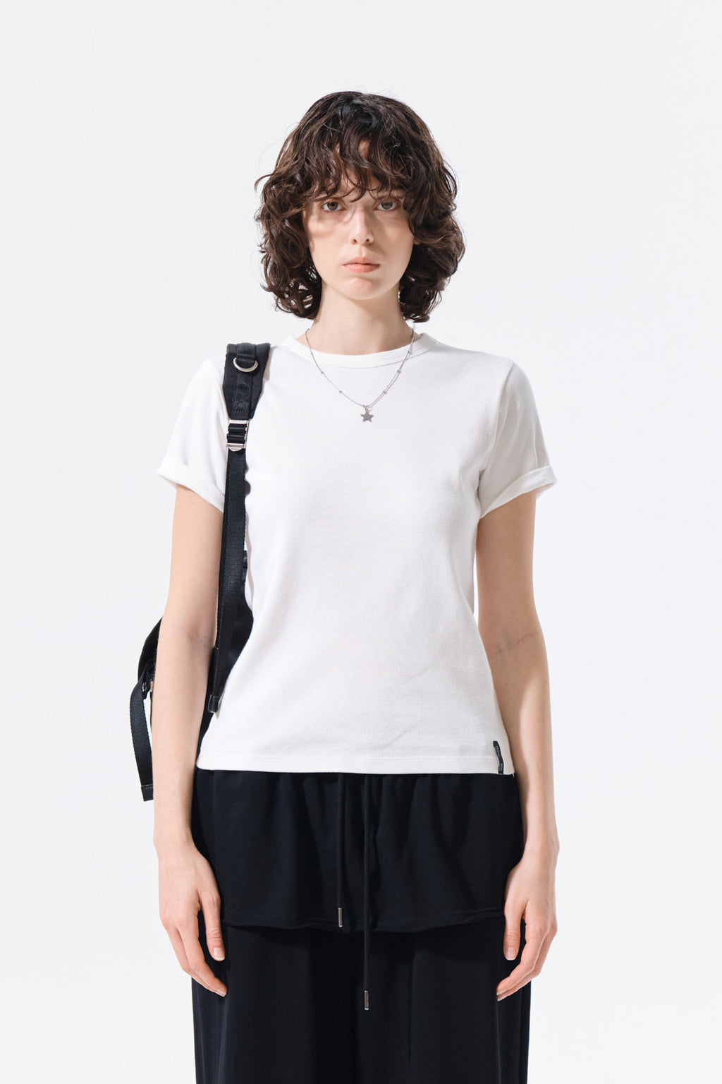 Matin Kim - Label Detail Slim Fit Top (Ivory) product image 5 | TRAB K-Fashion Australia