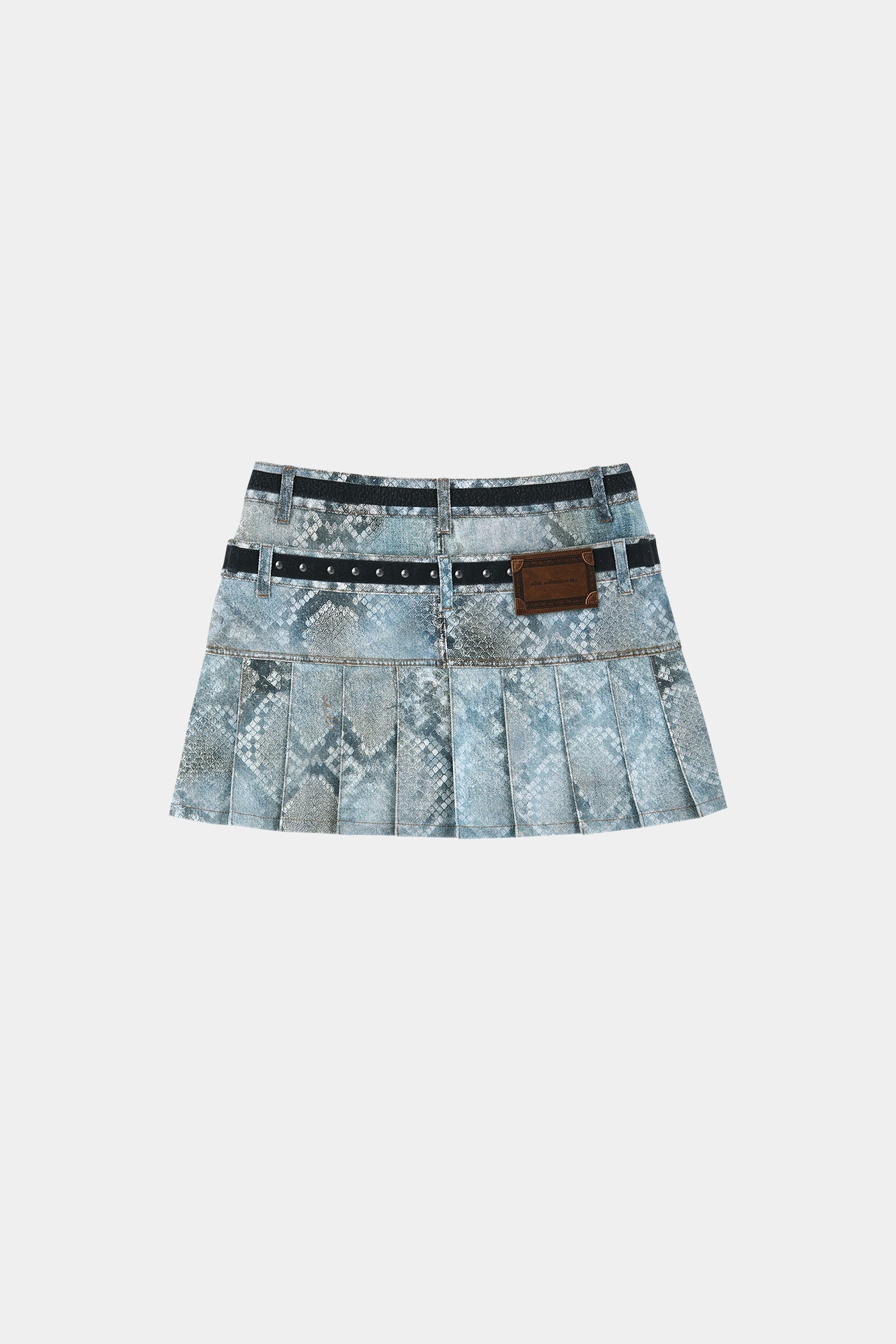 Andersson Bell - Python Fade Denim Printed Skirt (Blue) product image 12 | TRAB K-Fashion Australia