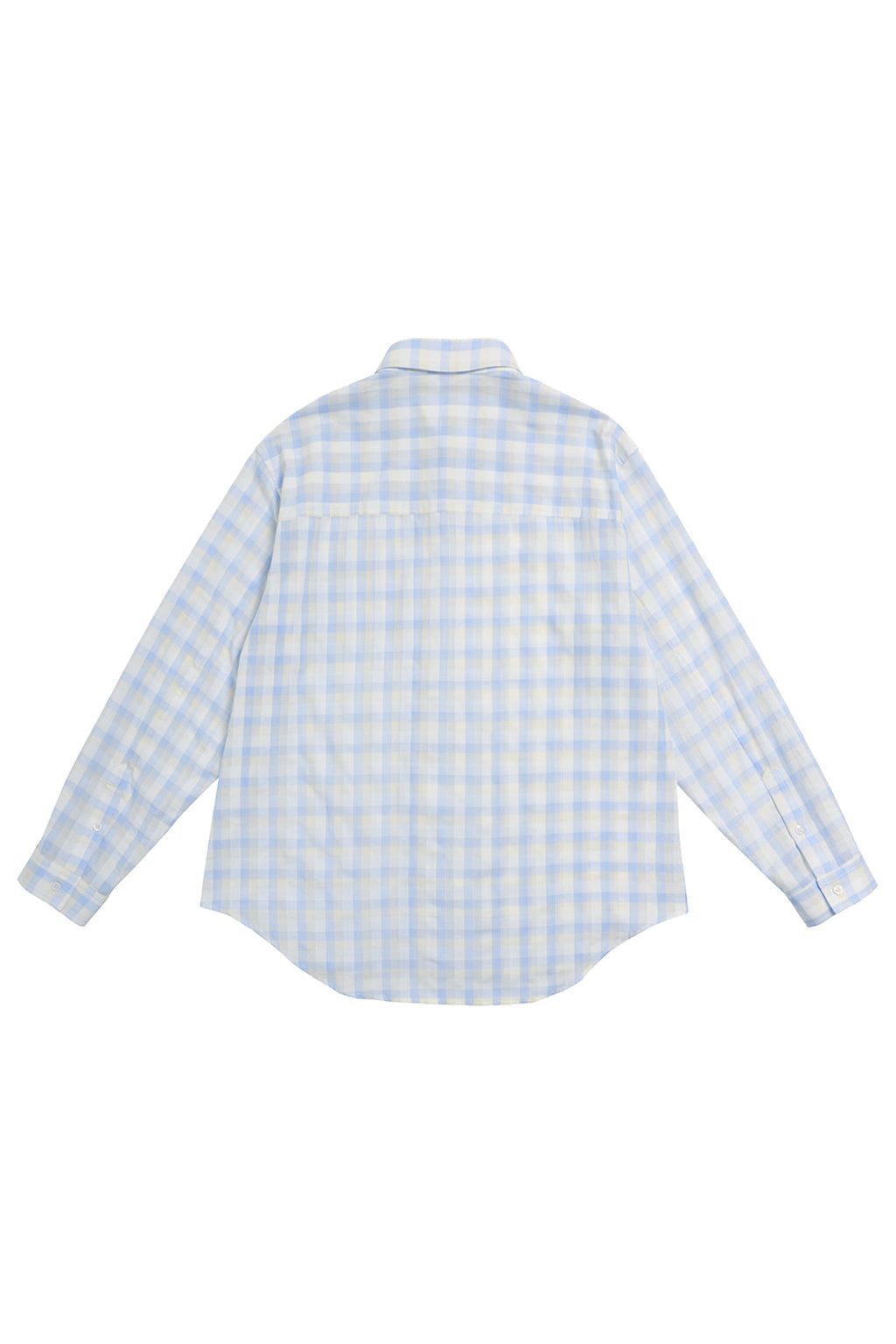 STU - Embroidery Check Shirt Sky (Blue) product image 18 | TRAB K-Fashion Australia