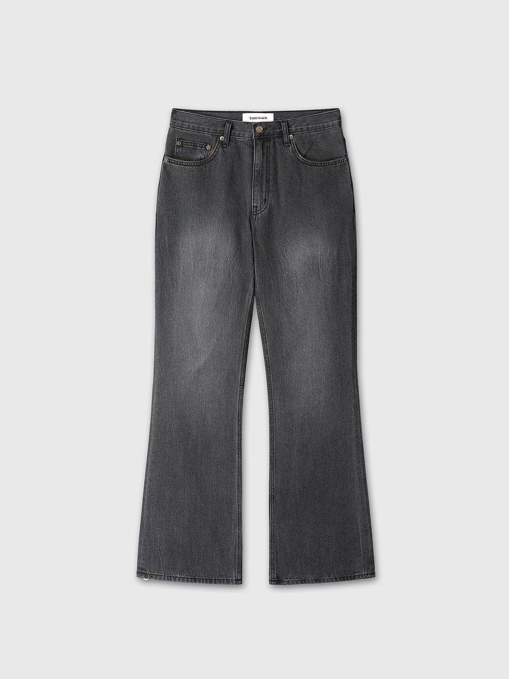 Tonywack - Flared-Leg Distressed Denim Jeans (Washed Black) product image 10 | TRAB K-Fashion Australia