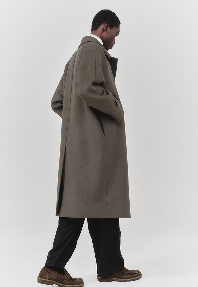 Art if acts - Cashmere Soutien Collar Coat (Moss Grey) product image 7 | TRAB K-Fashion Australia