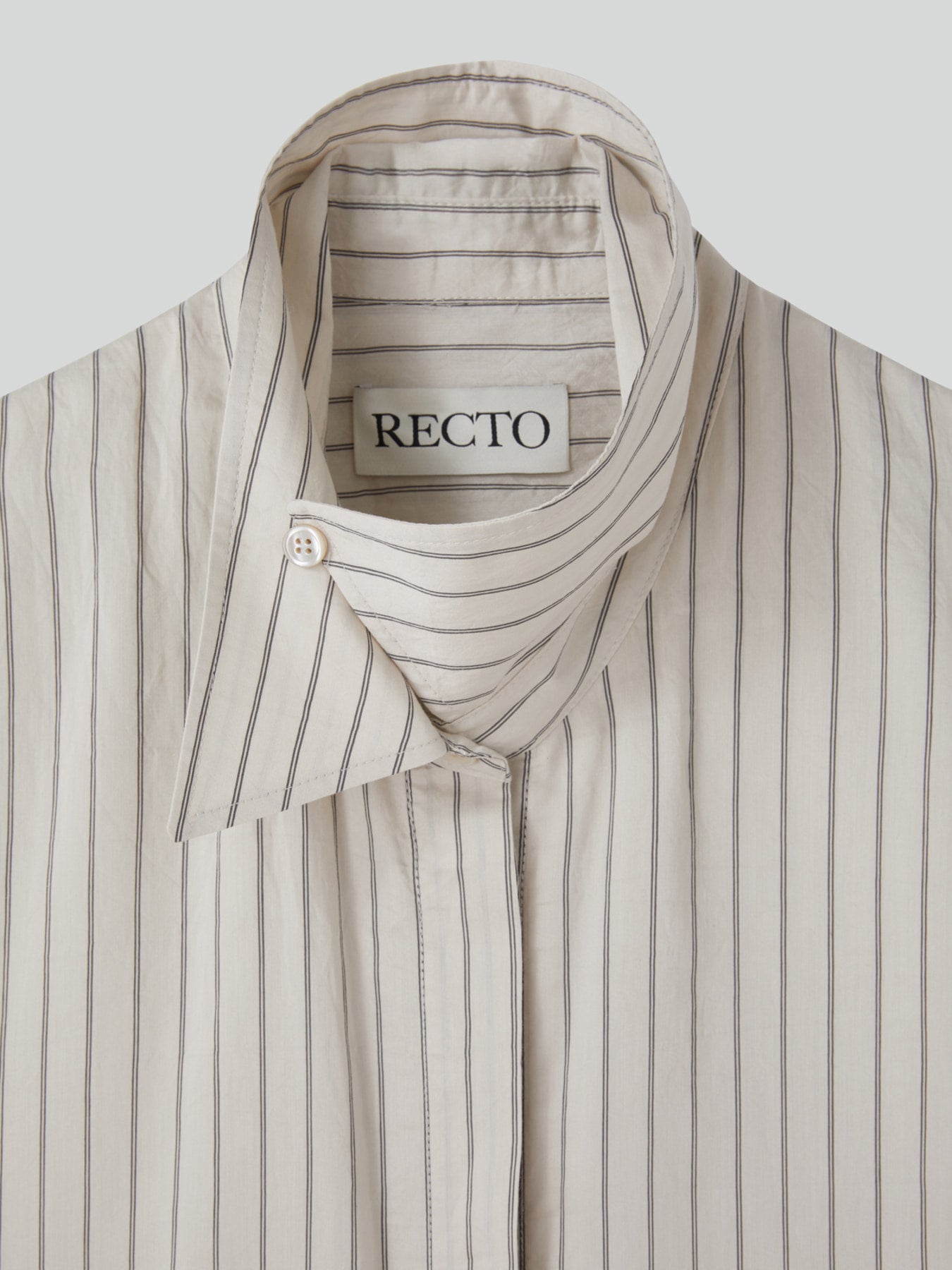 Recto - Double Layer Stripe Shirt (Pale Beige) product image 12 | TRAB K-Fashion Australia