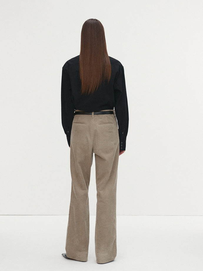 Tonywack - Corduroy Flared Pants (Pale Beige) product image 3 | TRAB K-Fashion Australia