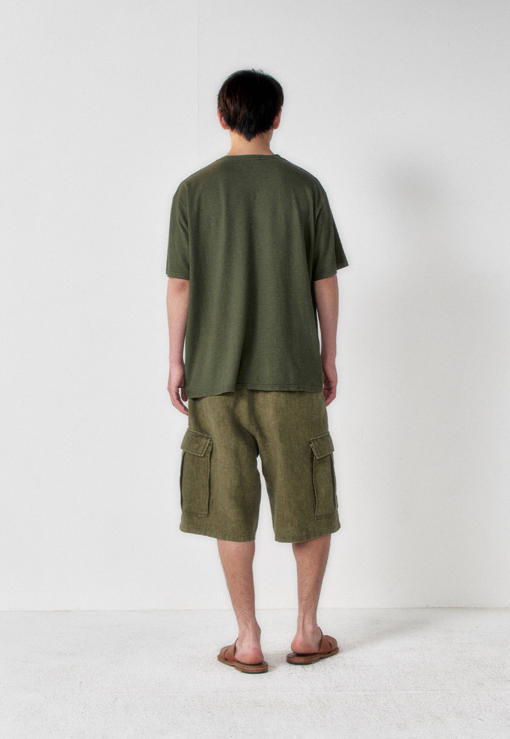 Art if acts - Linen M-51 Shorts (Khaki) product image 3 | TRAB K-Fashion Australia