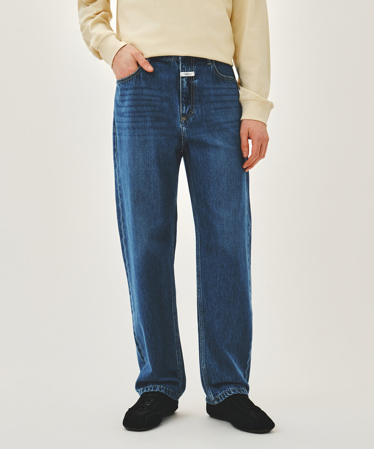 Marithe & Francois Girbaud - New M Slim Straight Denim Pants (Blue) product image 1 | TRAB K-Fashion Australia