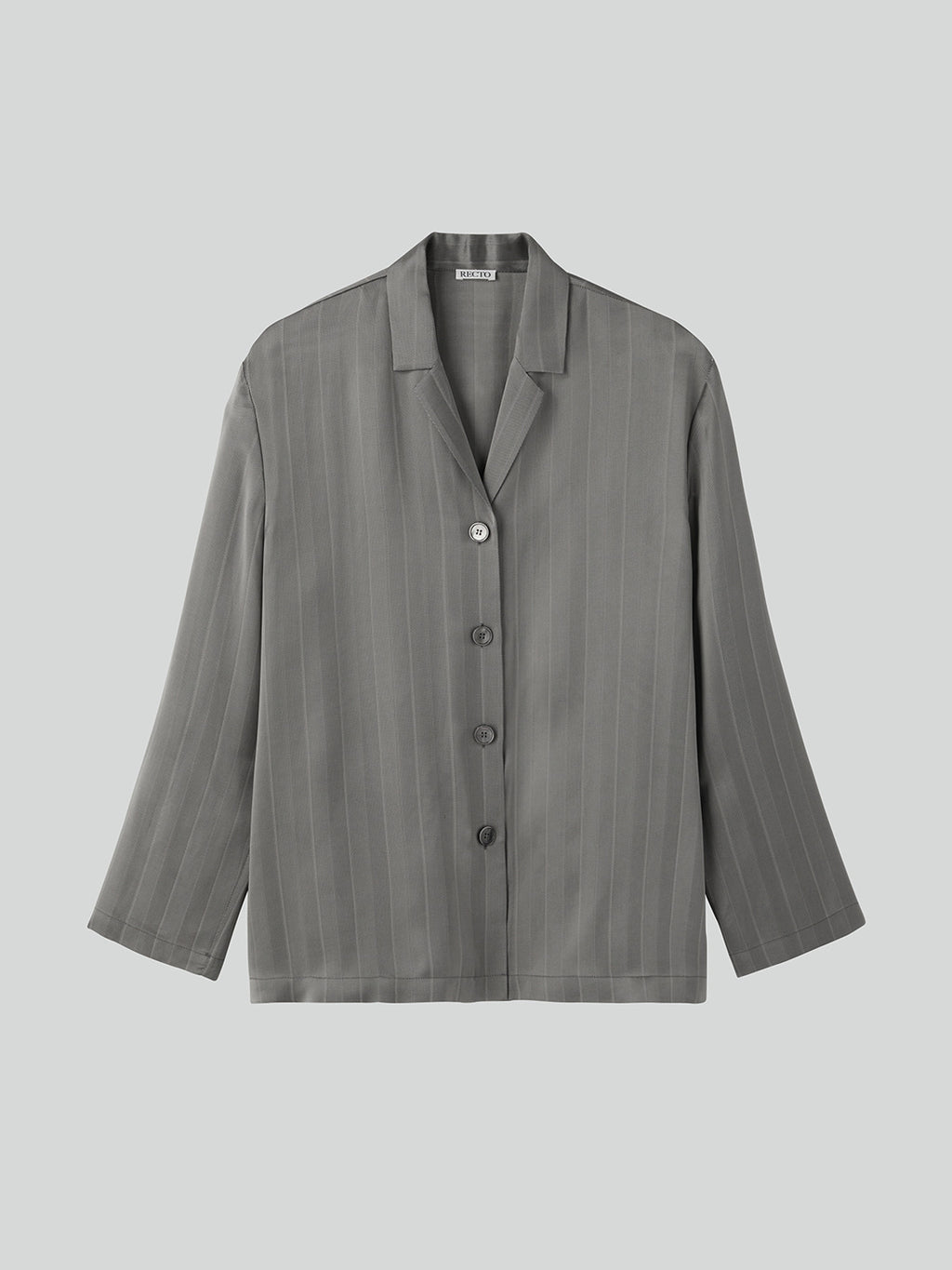 Recto - Silky Lounge Shirt (Midnight Grey) product image 5 | TRAB K-Fashion Australia