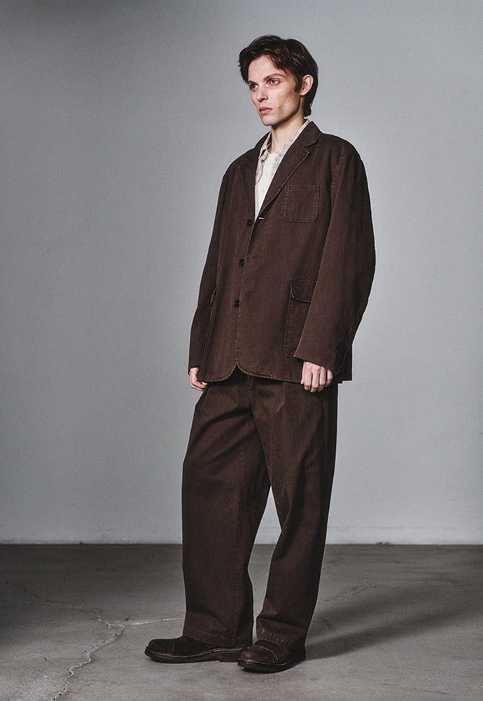 Art if acts - One Tuck Chino Pants (Brown) product image 2 | TRAB K-Fashion Australia