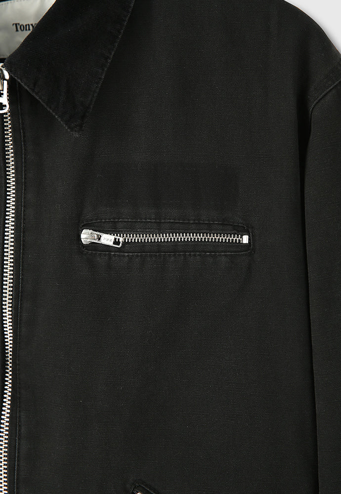 Tonywack - Patch Work Fade-Effect Work Jacket Stone Washed (Faded Black) product image 12 | TRAB K-Fashion Australia