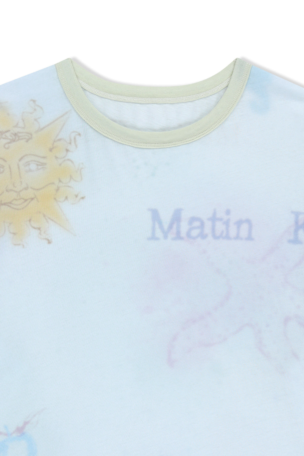Matin Kim - Sketch Graffiti Over Fit Top (Light Blue) product image 3 | TRAB K-Fashion Australia