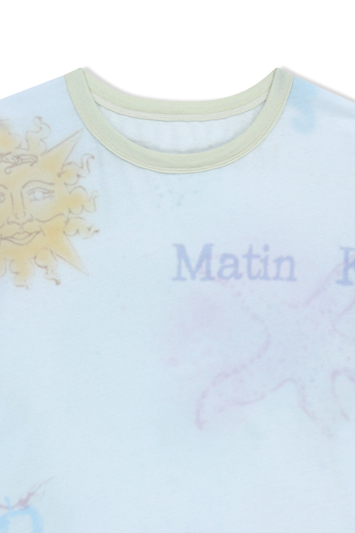 Matin Kim - Sketch Graffiti Over Fit Top (Light Blue) product image 3 | TRAB K-Fashion Australia