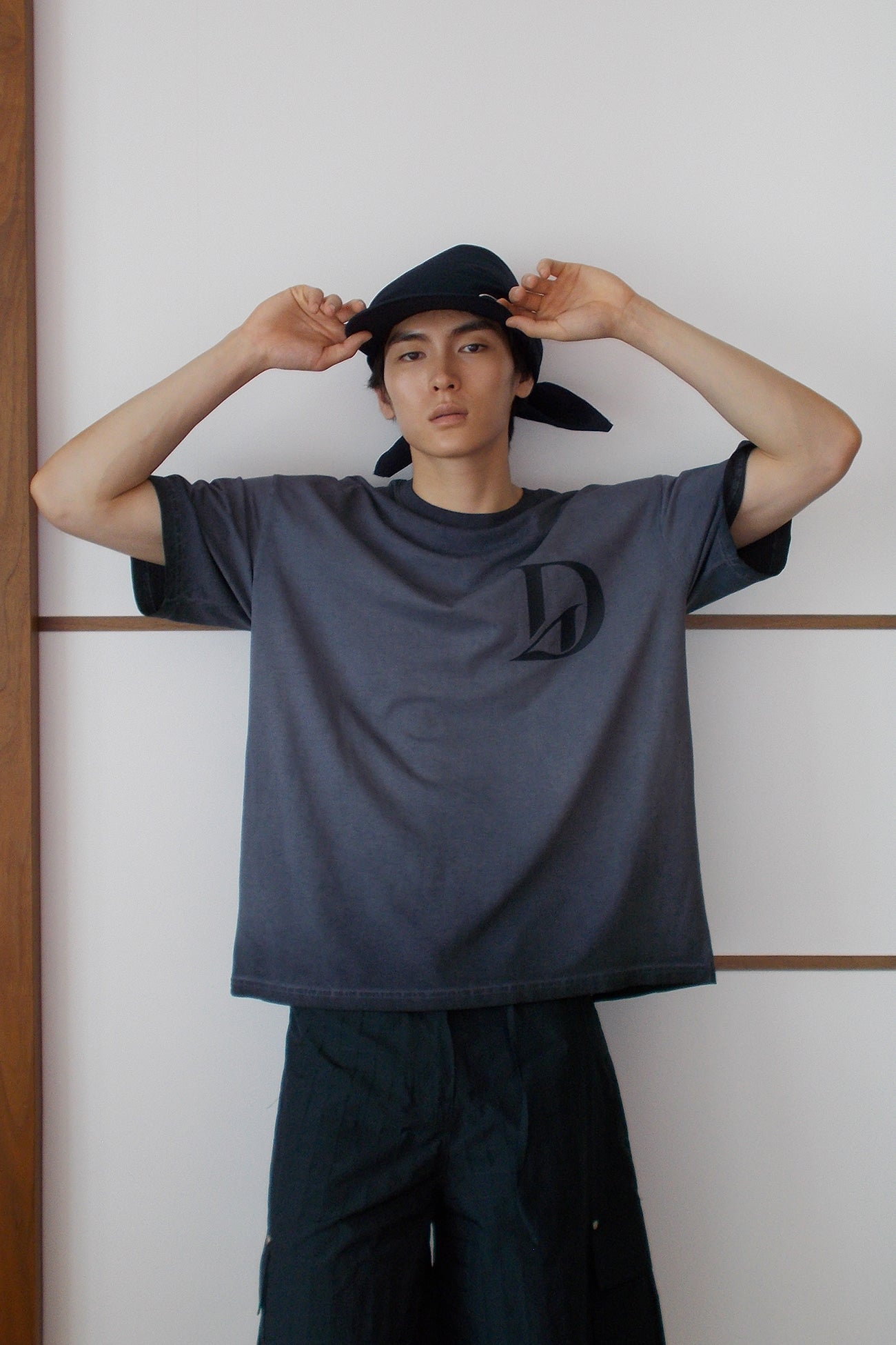 Deinet - Washed Logo T-Shirt (Black) product image 7 | TRAB K-Fashion Australia
