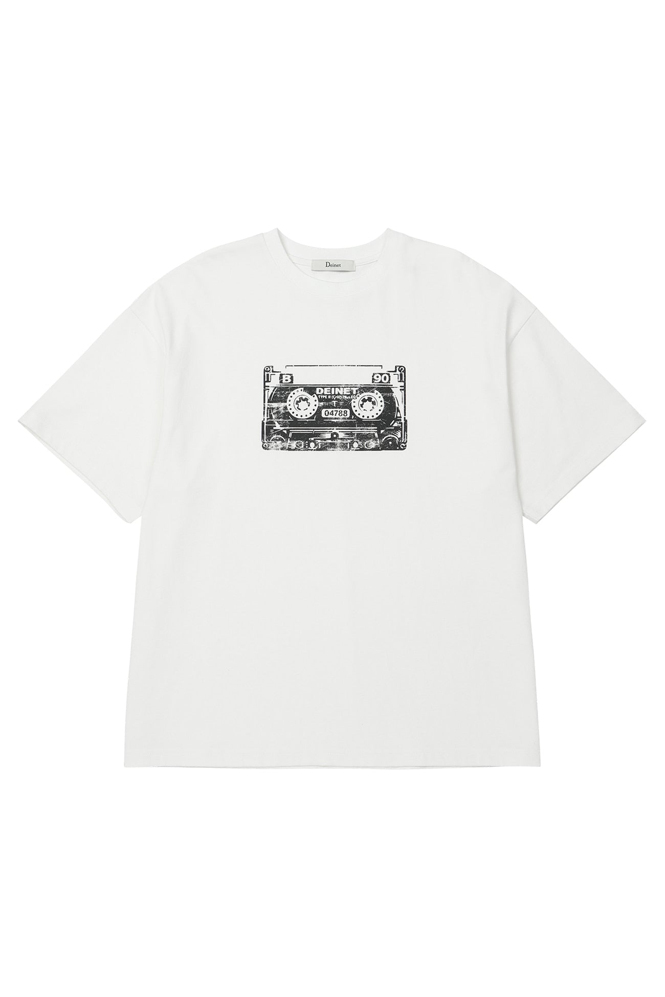 Deinet - Tape T-Shirt (White) product image 8 | TRAB K-Fashion Australia