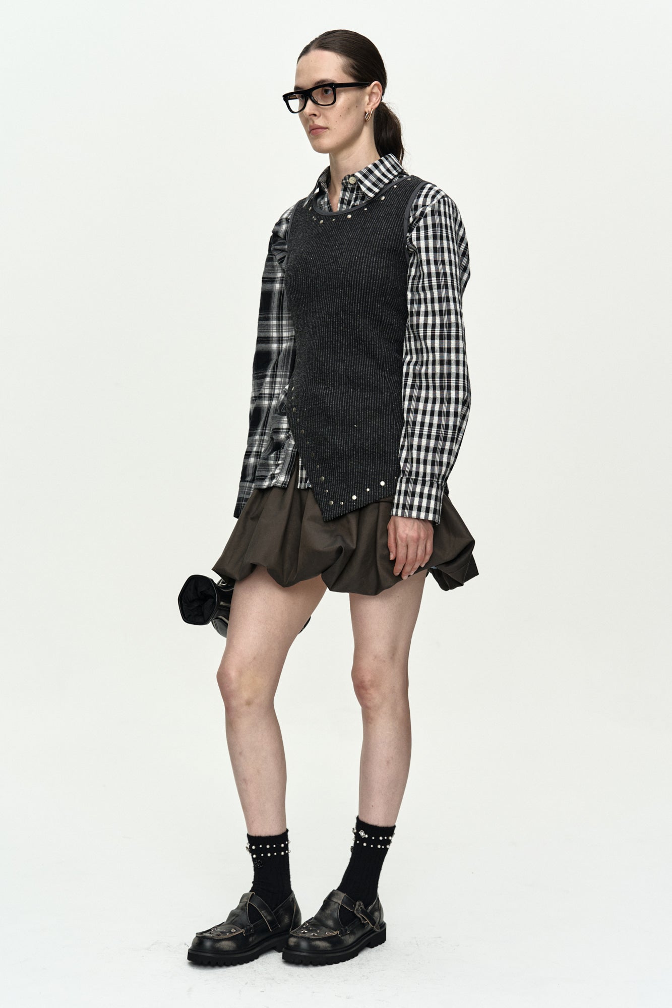 Andersson Bell - Hot-Fix Tank Top (Charcoal) product image 3 | TRAB K-Fashion Australia