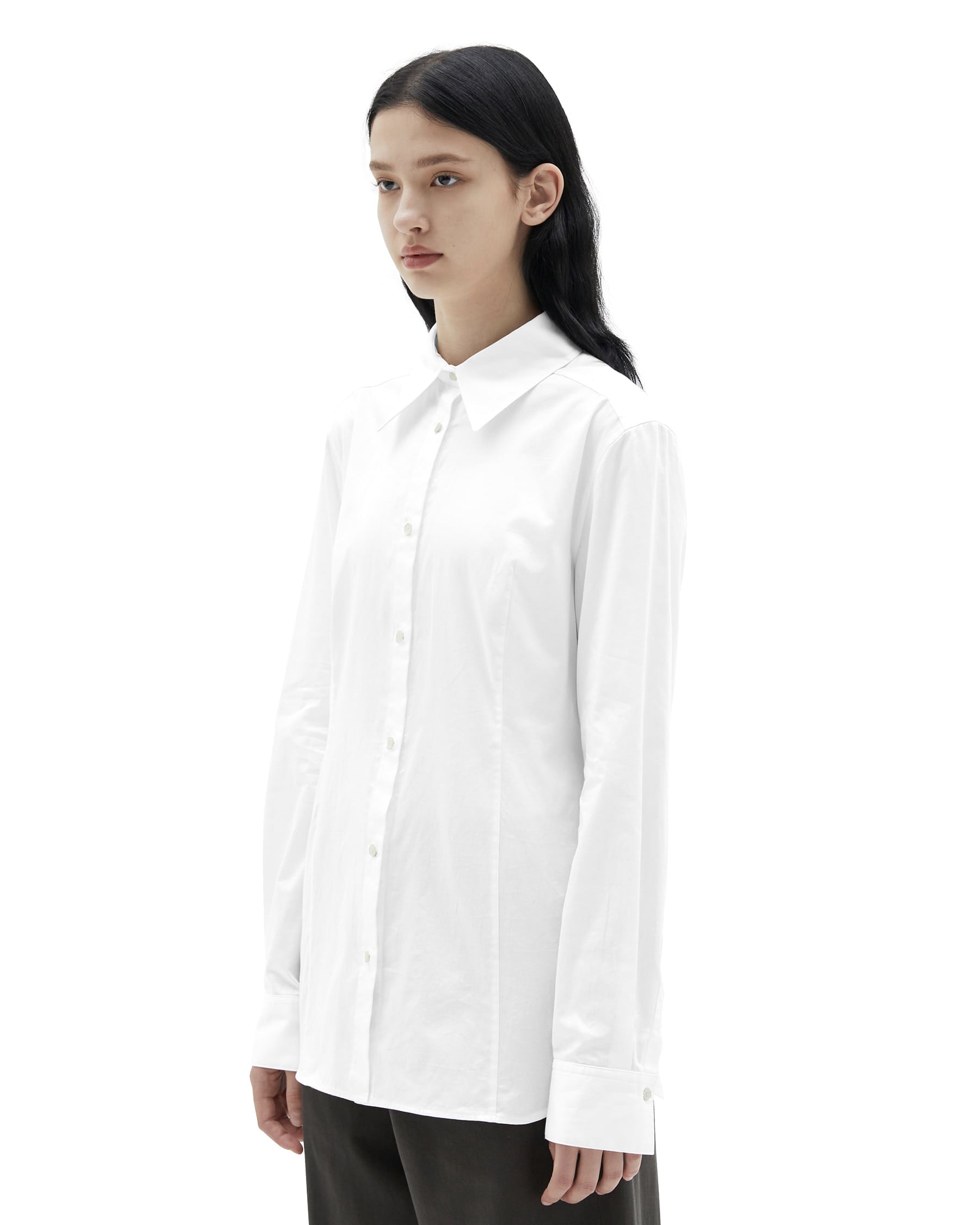 Brownyard - Dart Blouse (White) product image 2 | TRAB K-Fashion Australia