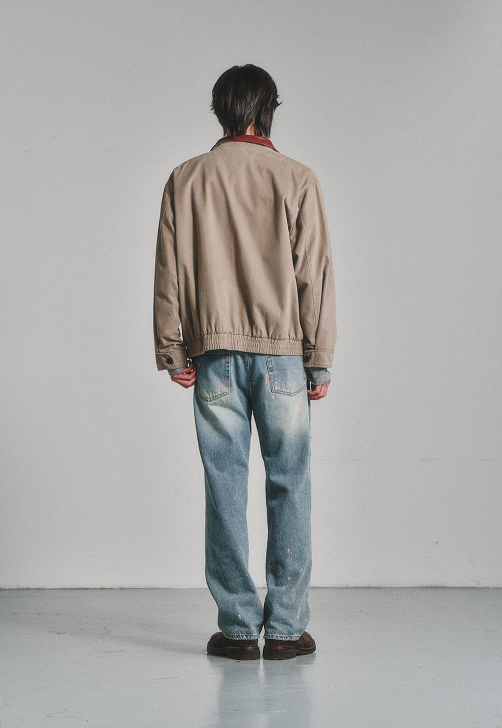 Art if acts - Washed Leather Collar Jacket (Beige) product image 4 | TRAB K-Fashion Australia