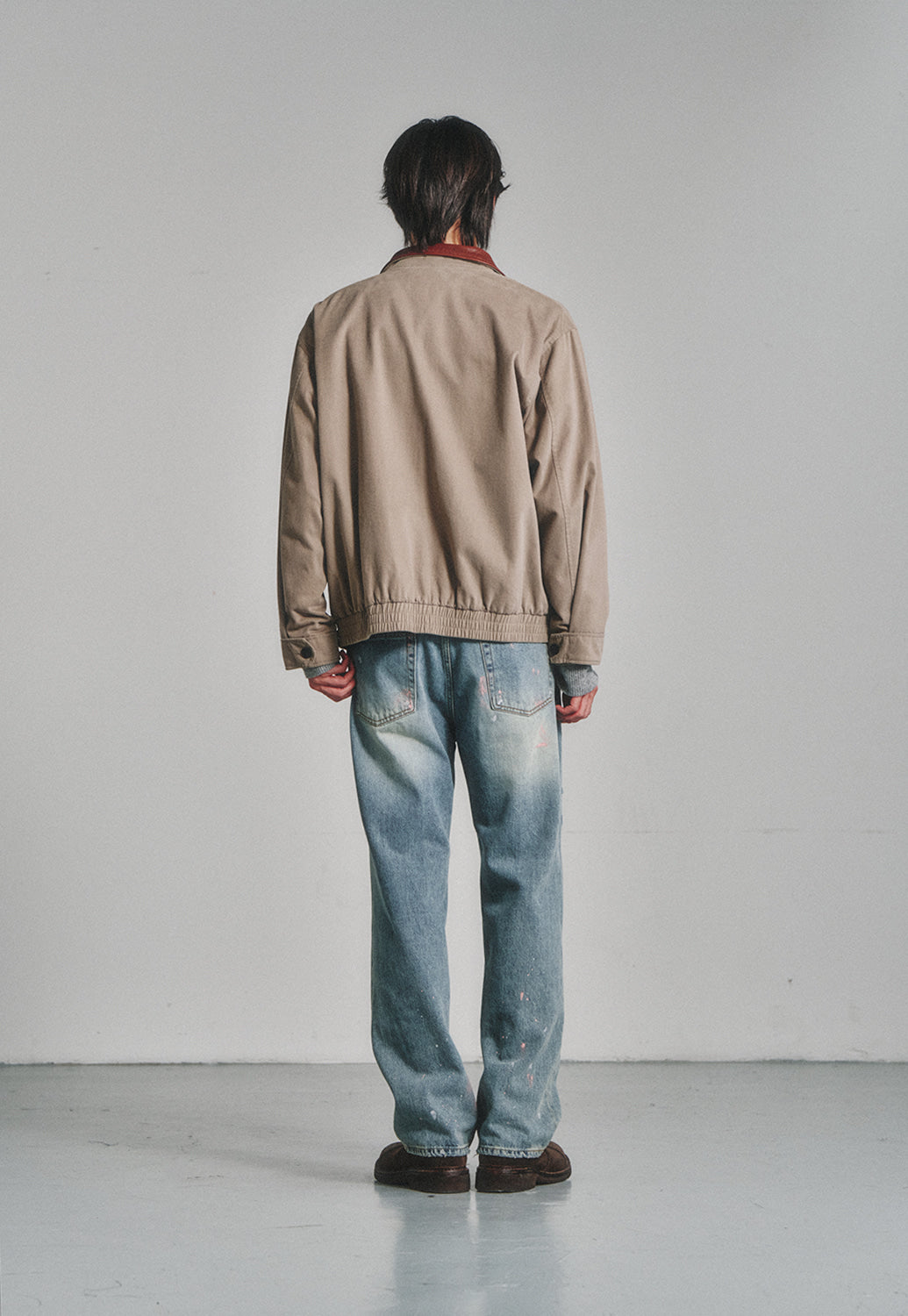 Art if acts - Washed Leather Collar Jacket (Beige) product image 4 | TRAB K-Fashion Australia