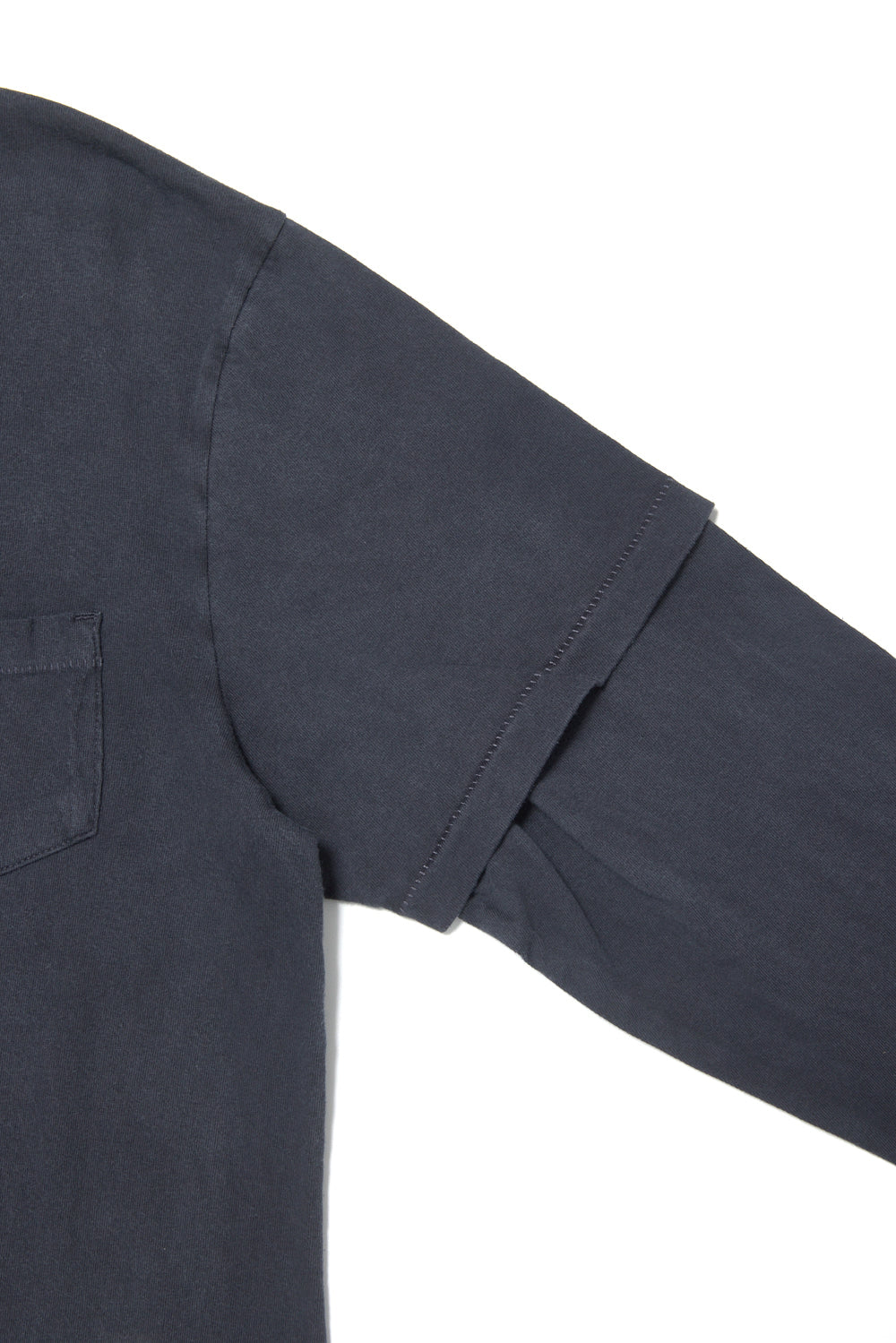 Hatchingroom - Split Tee Over Dyed Blue (Charcoal) product image 4 | TRAB K-Fashion Australia