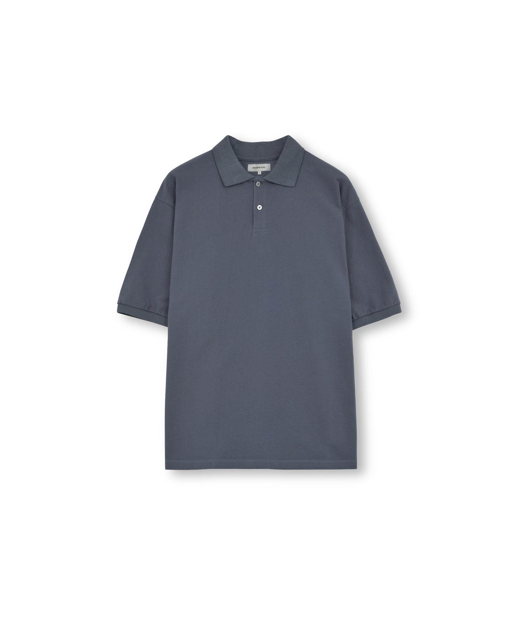Brownyard - Cotton Pique Shirt (Blue Grey) product image 3 | TRAB K-Fashion Australia