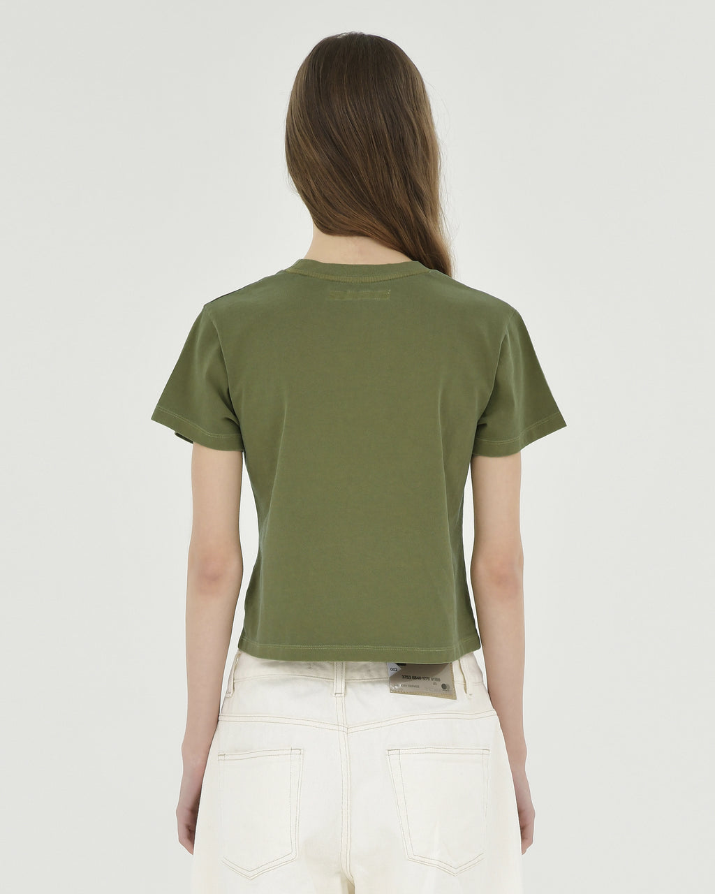 Brownyard - Washed Baby T Shirt (Washed Olive) product image 2 | TRAB K-Fashion Australia