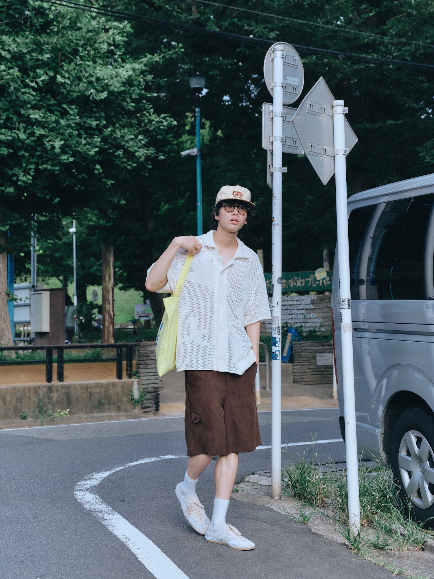 Stu - Graphic Knit Shirt (Cream) product image 7 | TRAB K-Fashion Australia